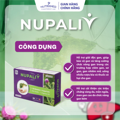 Viên uống Nupaliv hỗ trợ giải độc, mát gan, phục hồi chức năng gan (30 viên) - Nutramed