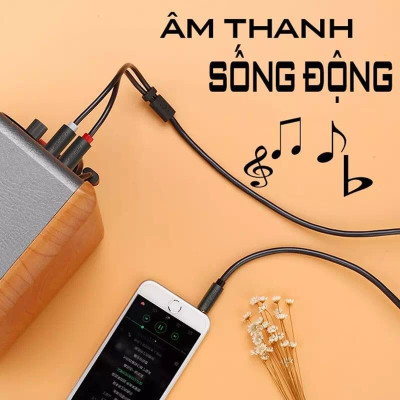 Ugreen UG10511AV102TK 1.5M màu Đen Cáp âm thanh 2 đầu Bông sen sang 3.5mm dương - HÀNG CHÍNH HÃNG