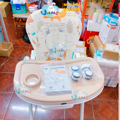 Ghế đa năng Mastela 1015 ngả, nâng hạ độ cao, có bánh xe / TẶNG BÁT THÌA ĂN DẶM UPASS CHÍNH HÃNG