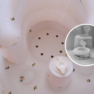 Ghế hơi tập ngồi cho bé chống ngã cao cấp, Ghế phao tập ngồi cho bé phong cách Hàn Quốc (Màu ngẫu nhiên)