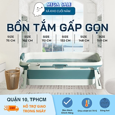 Bồn Tắm Gấp Gọn Thông Minh Cải Tiến Cho Người Lớn, Trẻ Em, Bồn Tắm Thông Minh Xông hơi [Bảo hàng 2 năm]