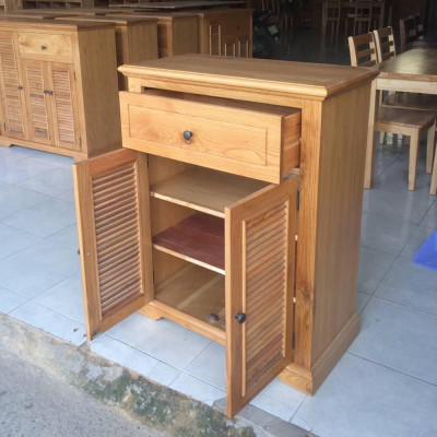 Tủ Giày Victoria 2 Cánh Lá Sách Gỗ Sồi IBIE SRVIC2SO (80cm)