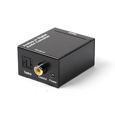 SOAIY Bộ chuyển đổi âm thanh AV RCA R L AUDIO sang Optical Coaxial - Hàng Nhập Khẩu