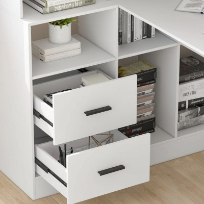 Bàn làm việc cá nhân liền kệ giá sách tiện dụng SMLIFE Daredevil