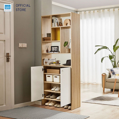 Kệ Giày Gỗ Ngăn Phòng Đa Năng SIB Decor Để Sách, Đồ Trang Trí Hiện Đại KG32