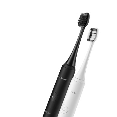 Bàn chải đánh răng điện Lock&Lock ENR346 sạc không dây - Hàng chính hãng, lông bàn chải bằng sợi Dupont mềm, 4 chế độ làm sạch, có chế độ hẹn giờ thông minh, khả năng chống nước cao - Tặng ống hút và cọ rửa
