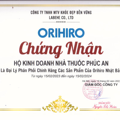 Viên uống bổ não, hổ trợ phòng ngừa tai biến, đột quỵ Ginkgo Biloba Orihiro Nhật Bản 240 viên