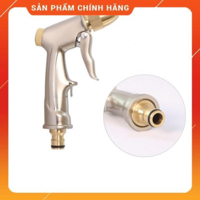 ️ Bộ dây vòi xịt nước rửa xe, tưới cây , tăng áp 3 lần, loại 15m 206701-1 đầu đồng,cút,nối đồng+ đai