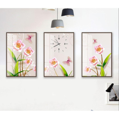 TRANH BỘ 3 TREO TƯỜNG CỠ ĐẠI (30 x 45cm x3 bức) - PHONG CÁCH BẮC ÂU- XƯƠNG RỒNG  KÈM KHUNG - TB30809KK7