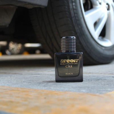 Nước hoa ô tô cao cấp AREON Car Black Perfume 50ml - NHẬP KHẨU BULGARIA