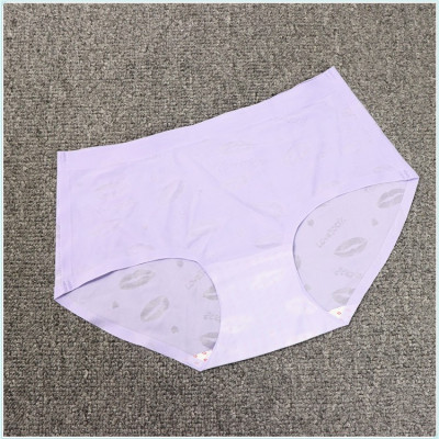 Combo 10 quần lót nữ thun lạnh in hình môi