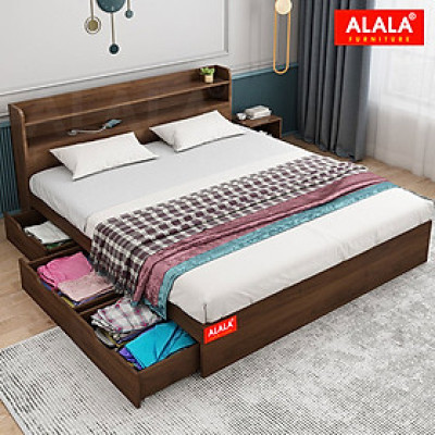 Giường ngủ ALALA70 + 3 hộc kéo / Miễn phí vận chuyển và lắp đặt/ Đổi trả 30 ngày/ Sản phẩm được bảo hành 5 năm từ thương hiệu ALALA/ Chịu lực 700kg