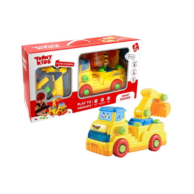 Đồ Chơi Xe Công Trình TOONYKIDS - Đồ Chơi Xe Lắp Ráp Cho Bé - SMART ENGINEER TN005 [Tặng Kèm Sticker]