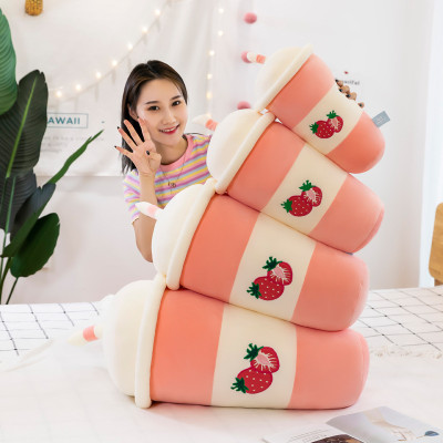 Thú Bông Ly Trà Sữa Trái Cây Mềm Mịn Siêu Dễ Thương Hàng Cao Cấp (25cm--->70cm) Gối Ôm Ly Trà Sữa Trái Cây Cute Đáng Yêu, An Toàn Cho Người Sử Dụng