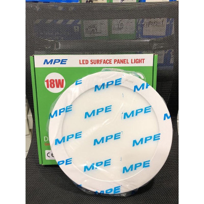 Đèn Ốp Nổi, Đèn LED Panel ốp trần 18W tròn/vuông - Thương hiệu MPE
