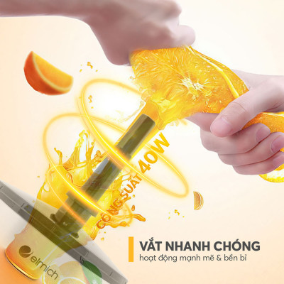 Máy vắt cam Elmich CJE-3921OL 700ml , Hàng chính hãng, bảo hành 24 tháng - JoyMall