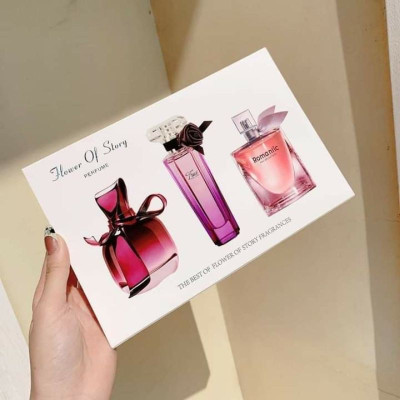 Dụng cụ làm đẹp  trang điểm cho bạn gái Sét 3 chai  nước hoa  thủy tinh nữ cao cấp 25ml / 1c , hộp đựng sang trọng ,lịch sự  có thể dùng làm quà tặng