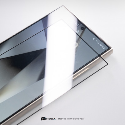 Kính cường lực Full viền màn hình cho Samsung Galaxy S24 Ultra / S25 Ultra hiệu Hoda 0.21mm - Kính Chống Xước 9H, Chống Nổ, Bảo Vệ Toàn Màn Hình iPhone, Nano Chống Bẩn, Trong Suốt Crystal Clear, Tăng Cường Gấp Đôi, Bảo Vệ Loa Tai Nghe, - Hàng nhập khẩu