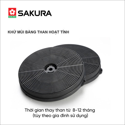 Máy Hút Khói SAKURA R-7135B Treo Tủ Kệ, Lọc Than Hoạt Tính - Hàng Chính Hãng