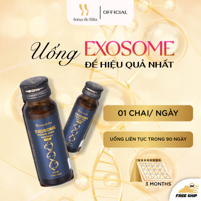 [Anna de Rita] Nước Uống Collagen EXOSOME Premium Drink 60.000MG+ Đẹp Da, Trẻ Hóa (hộp x 1 lọ 50ml)