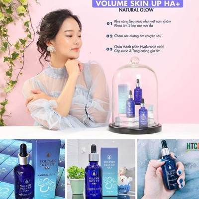 Serum Cấp Ẩm Căng Bóng Da, Giảm Tình Trạng Da Bóng Dầu Nhờn, Tăng Sự Đàn Hồi Cho Da  Volume Skin Up HA+ Genie 100ml, 30ml, 10ml