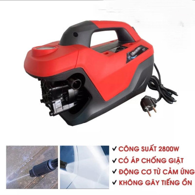 Máy rửa xe mini I Máy rửa xe cao áp - Có áp chống giật - Chống cháy - bản mới 2024
