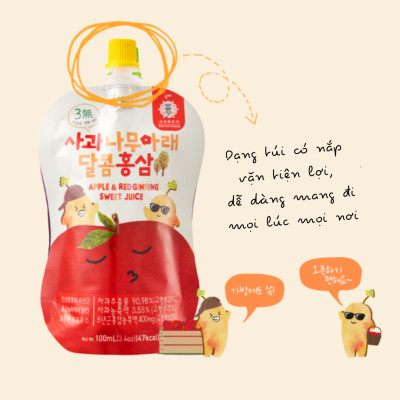 Hồng Sâm ngọt dịu vị Táo cho trẻ em Kim