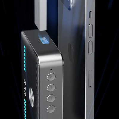 Hàng Chính Hãng - Bộ Thu Phát Bluetooth NFC M13-JA - Chip Bluetooth 5.3 Phạm Vi Kết Nối 20m Giải Mã APTX-HD TÍch Hợp DAC Cao Cấp Màn Hình LED Đèn RGB Đa Kết Nối AUX 3.5mm, RCA, Optical, Coaxial, USB Hỗ Trợ NFC Chế Độ RX TX Pin 1000mAh - ROGTZ