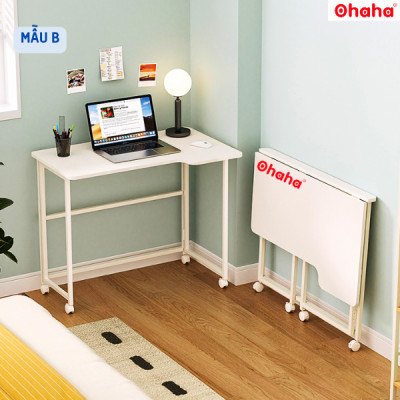 [Kèm Ảnh Thực Tế - Miễn phí vận chuyển & Lắp đặt] Bàn gấp gọn thông minh có bánh xe Ohaha - BGG001