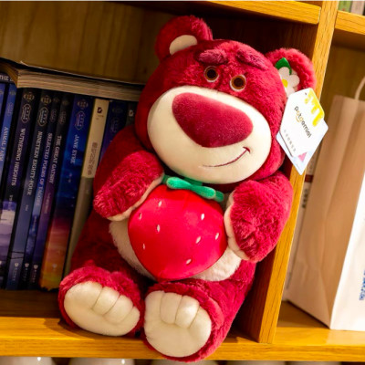Thú nhồi bông gấu Lotso ôm trái dâu dễ thương - Size từ 40 đến 90cm - Quà tặng gấu bông gấu dâu êm mịn.
