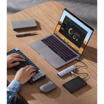 Hub Ugreen USB Type-C 9in1 CM490 - Có cổng HDMI 4K, Hỗ trợ sạc PD - 15600 / 90119 - HÀNG CHÍNH HÃNG