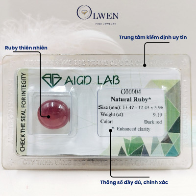 Viên đá Ruby thiên nhiên_HA-RB00035 - G00004