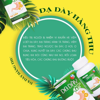 Viên Uống Dạ Dày HT đau thượng vị, ợ hơi, ợ chua, chướng bụng, HP