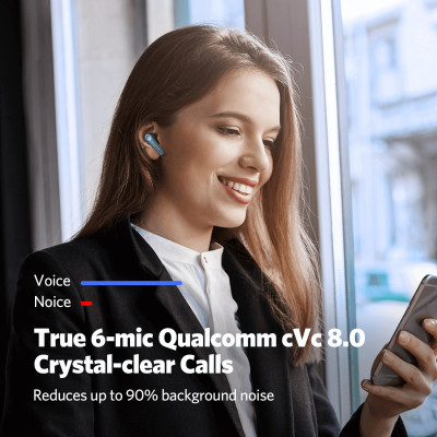 [Tặng Ốp] Tai nghe True Wireless chống ồn chủ động EarFun Air Pro 3 có App - Hàng chính hãng