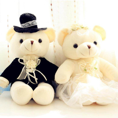Gấu Bông Cặp Cô Dâu Chú Rể Hàng Xịn Form Chuẩn (15cm--->40cm) Quà Tặng Tình Yêu, Đám Cưới Ý Nghĩa