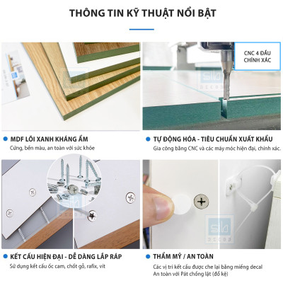 Tủ Gỗ Đơn Giản SIB Decor Đa Năng Làm Vách Ngăn Phòng Khách Kết Hợp Kệ Giày, Kệ Để Vang KG18