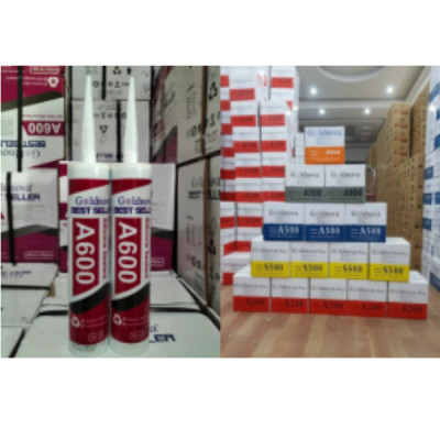 Keo Silicone A600-25 Lon; Hộp=25 Lon/300ml; Đủ Màu Sắc