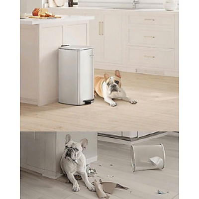 Thùng rác đạp chân Songmics dung tích 30 Lít Hàng chính hãng