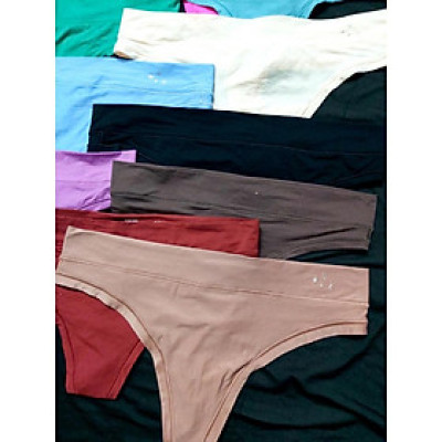 Combo 5 Quần Lót Nữ Lọt Khe Cotton Lụa Trơn Aerie 6113 – Thoáng Mát, Mềm Mịn, Co Giãn 4 Chiều