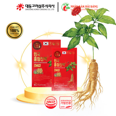 Nước hồng sâm đông trùng hạ thảo DKG hộp 30 gói chính hãng Hàn Quốc