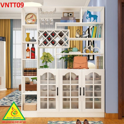 TỦ KỆ TRANG TRÍ KIÊM VÁCH NGĂN VNTT09 - Nội thất lắp ráp Viendong Adv