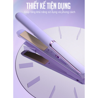 Máy Duỗi, Ép, Uốn Tóc Đa Năng 2 Trong 1 Cao Cấp Besti- Kết Hợp Duỗi, Uốn, Tạo Kiểu Tóc Thông Minh - Dùng Cho Salon Tóc & Tại Nhà - Hàng Chính Hãng 