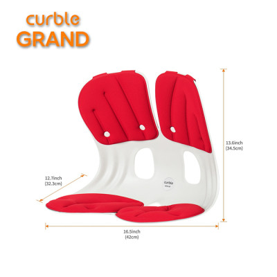 [Chính hãng Curble Ablue] Ghế chỉnh dáng ngồi đúng, chống gù Curble Grand - Premium Model. # Lớn hơn # mạnh mẽ hơn. Phù hợp mọi đối tượng cân nặng từ 65kg (Nam, Nữ) (Made in Korea)