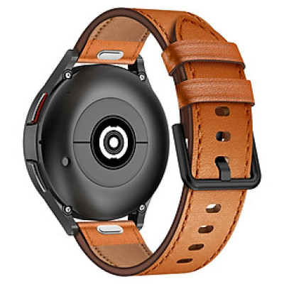 Dây Da Thật Nút Nhấn Tháo Nhanh cho Galaxy Watch 7 / Galaxy Watch 6 / 6 Classic / Galaxy Watch 5 / 5 Pro / 4 / 4 Classic Size 20mm - Hàng Chính Hãng