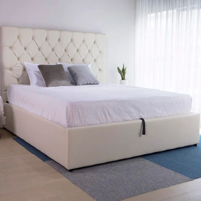 Giường ngủ bọc da thông minh 1m6x2m giát giường nâng hạ