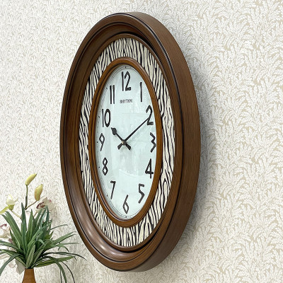 Đồng hồ treo tường Nhật Bản RHYTHM CMG757NR06, Kt  55.0 x 68.5 x 10.0cm, 5.3kg Vỏ nhựa