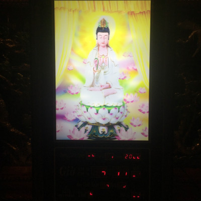 Tranh lịch vạn niên , Phật Bà Quan Âm 3D - 802