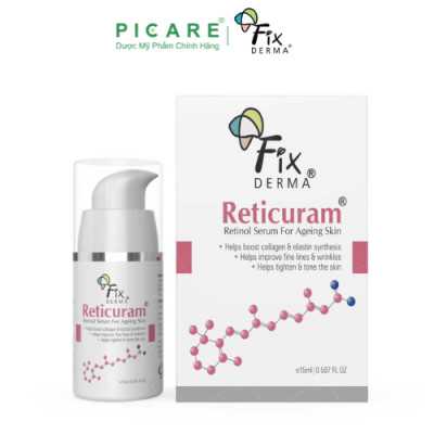 Tinh Chất Ngăn Ngừa Lão Hóa, Phù Hợp Cho Da Nhạy Cảm Fixderma Reticuram Serum 15ml