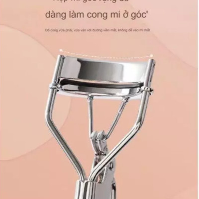 Dụng Cụ Bấm Mi INOX Cho Hàng Mi Cong Dài Lâu Cán Đen, Kẹp Cao Cấp Nhỏ Gọn Tiện Dụng