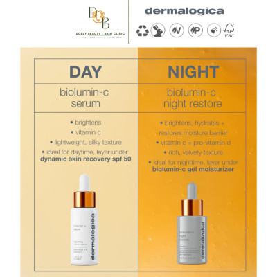 [DERMALOGICA] Huyết thanh Vitamin C mang hiệu quả gấp 3 lần BIOLUMIN-C NIGHT RESTORE vào ban đêm giúp thêm ẩm, sáng da và phục hồi da vào ban đêm